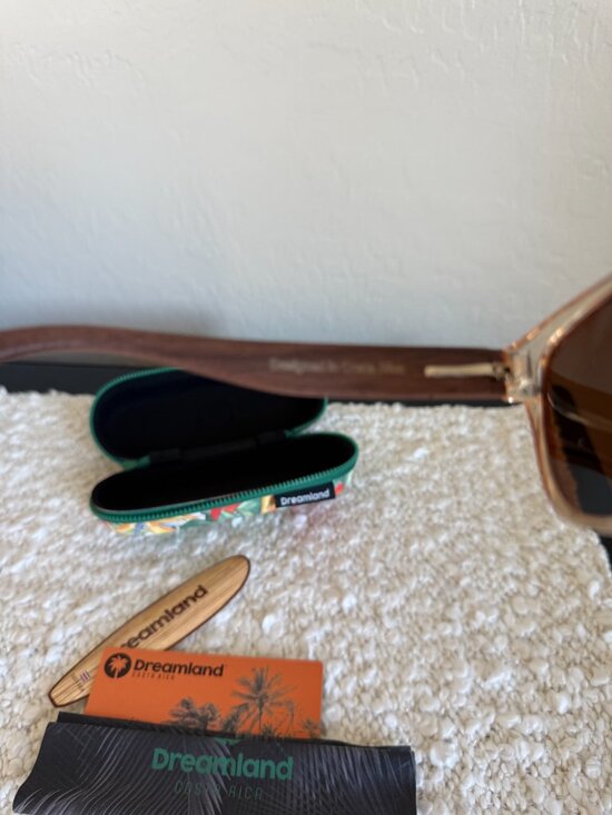 NWT Dreamland Bamboo Sunglasses with Case main image 5